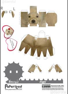 perro te apetece un sexo Doll Template, Paper Toys Template, Seni Dan Kraf, Paper Wall Hanging, Paper Doll Template, Papercraft Templates, Wall Hanging Crafts, Paper Animals, 3d Paper Crafts