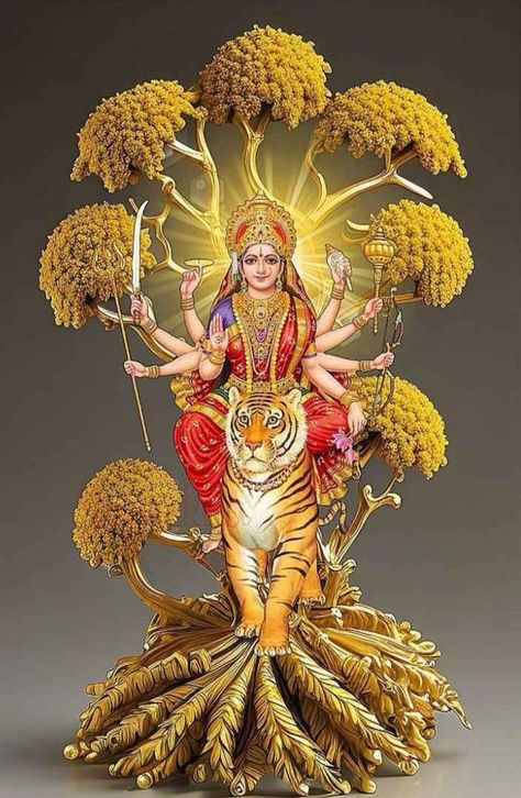 Mahalakshmi Goddesses Hd Wallpaper, Goddess Images, Maa Durga Photo, Maa Image, Status Images, Shakti Goddess, Durga Images, Lord Shiva Family, Shiva Photos