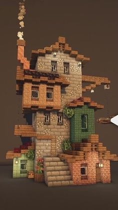 Mud Brick House Minecraft, Brick House Minecraft, Minecraft Brick House, Jungle Village, Minecraft Brick, Minecraft Jokes, Case Minecraft, Mc Builds, Minecraft House Plans