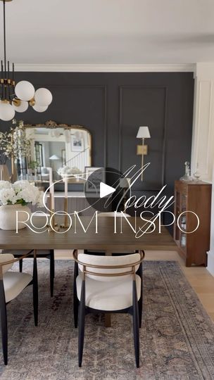 58K views · 5.8K reactions | Moody room inspo 🖤 Comment SHOP and I’ll send you the links! Paint colors are listed below (all @sherwinwilliams):

Dining Room: Iron Ore

Powder Room: Web Gray

Bathroom (with black vanity): Cityscape

I love a moody space! As soon as I painted my dining room wall dark, I knew I had to incorporate similar paint colors in my powder room and newly remodeled hallway bath. That dark charcoal/slate color can be found as an accent throughout my home!

FOR LINKS ⬇️

‼️Comment SHOP only lets you see the message if you are following me first!

🔗Find all my links in my LTK

🔗Anything Amazon in my home (and there’s a lot! 😉) can be found in my Amazon Storefront!

#interiordesign #homedecor #moodydecor #darkpaint #ltkhome #amazonhome #interiors #homestyle | Krystal Sm Iron Ore Dining Room Wall, Iron Ore Powder Room, Dark Green Dining Room Walls, Bathroom With Black Vanity, Moody Room, Grey Accent Wall, Slate Color, Moody Decor, Gray Bathroom