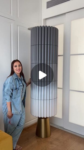 Ar. Meenakshi Jessani on Instagram: "From our latest luxury home project in Mumbai - another bar unit we custom-designed and executed. 

This tall, cylindrical piece finished in a captivating grey ombre on fluted detailing, creates a dynamic and futuristic aesthetic. The metallic interior finish adds a touch of industrial chic, complete with a drawer for additional storage and a convenient top for mixing drinks. This modern bar unit not only serves as a functional space for storing spirits but also as a striking focal point, making it the perfect addition to the party spot in the house.

It took us a few months to perfect every aspect of this piece and realize it the way it is with several challenges, changes and new developments done along the way. But to see it today in its final shape i Bar Unit For Home Modern, Bar Unit Design Modern, Modern Bar Unit, Luxury Bar Design, Mixing Drinks, Metallic Interior, Bar Unit, Futuristic Aesthetic, Luxury Bar