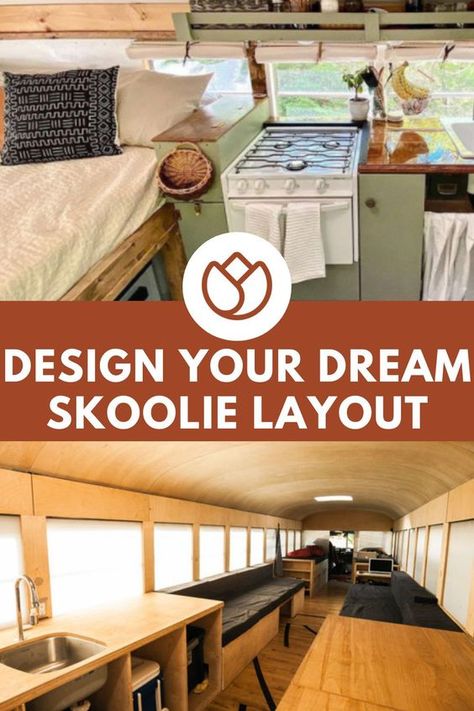 Skoolie Floor Plan, Bus Layout, Bus Renovation, Skoolie Life, Skoolie Conversion, Camper Flooring, School Bus Tiny House, School Bus Camper, School Bus House