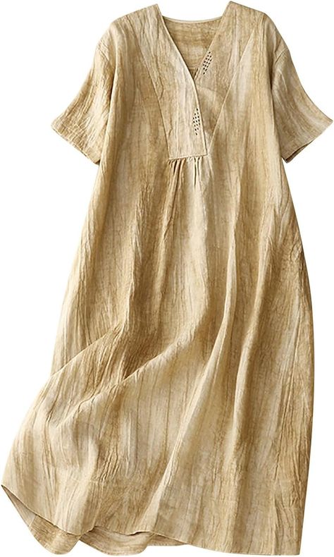 Find 100% Linen and linen blend dresses for lunches, brunches, travel and more! Linen is a natural fiber that you can feel good about. See dozens of stylish linen midi dresses handpicked from Amazon. affiliate link Linen Fashion Women, Japan Clothing, Summer Fashion Dresses Casual, Linen Casual Dress, Tunic Dresses, Dress Minimalist, Linen Tunic Dress, Japan Outfit, Linen Fashion