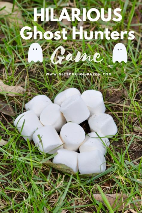 Ghosts In The Graveyard Game, Halloween Relay Race, Halloween A Tivities For Kids, Skeleton Games For Kids, Halloween Party For Kids Games, Ghost In The Graveyard Game, Ghost Theme Preschool, Ghost Fingerprint, Ghost Projects For Kids