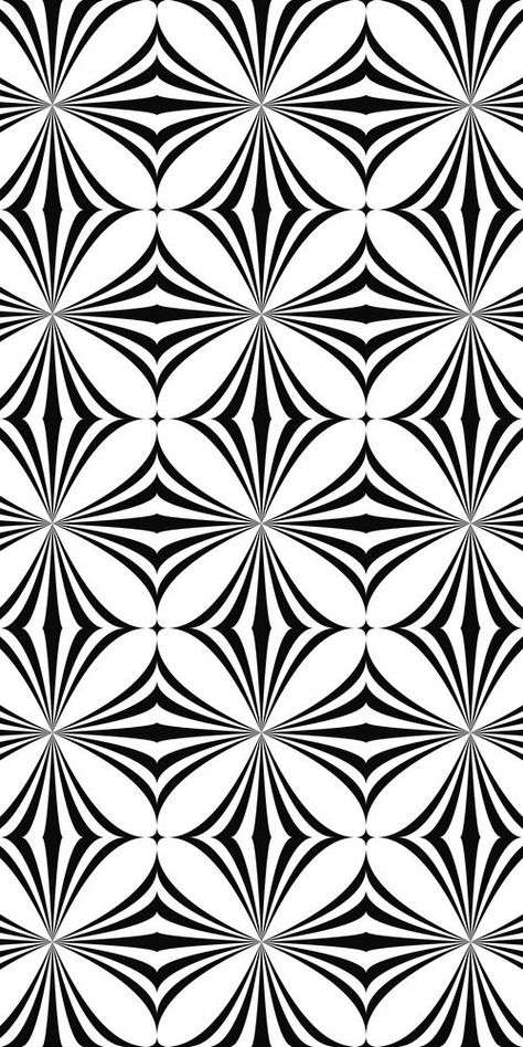 Geometric Tattoo Pattern, Optical Illusions Art, Monochrome Pattern, Pop Art Wallpaper, Illusion Art, 3d Laser, Pattern Tattoo, Tattoo Pattern, Black And White Design