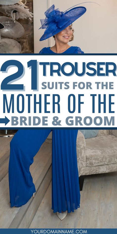 Not a girly girl? Love to wear Trousers? Then that is what you should do as the mother of the bride or groom! We have pantusits not matter your style. Mother Of The Groom Suits, Wedding Trouser Suits, Modern Mother Of The Bride, Bride Pantsuit, Mother Of The Bride Trouser Suits, Mother Of Groom Outfits, Festival Style Wedding, Mother Of The Bride Suits, Wedding Pantsuit