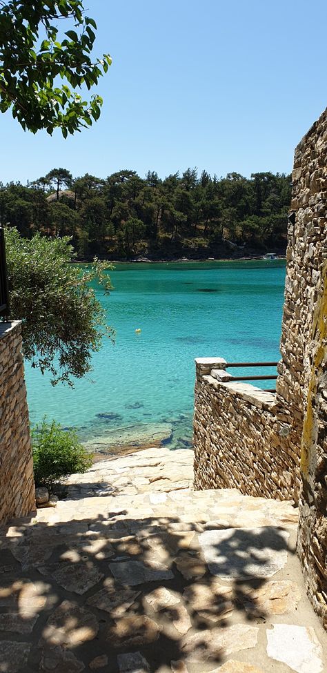 #thassos Thassos Aesthetic, Thasos Greece, Greece Resorts, Thasos, Seaside Town, Seaside Towns, Greece Travel, Greek Islands, Beach Summer