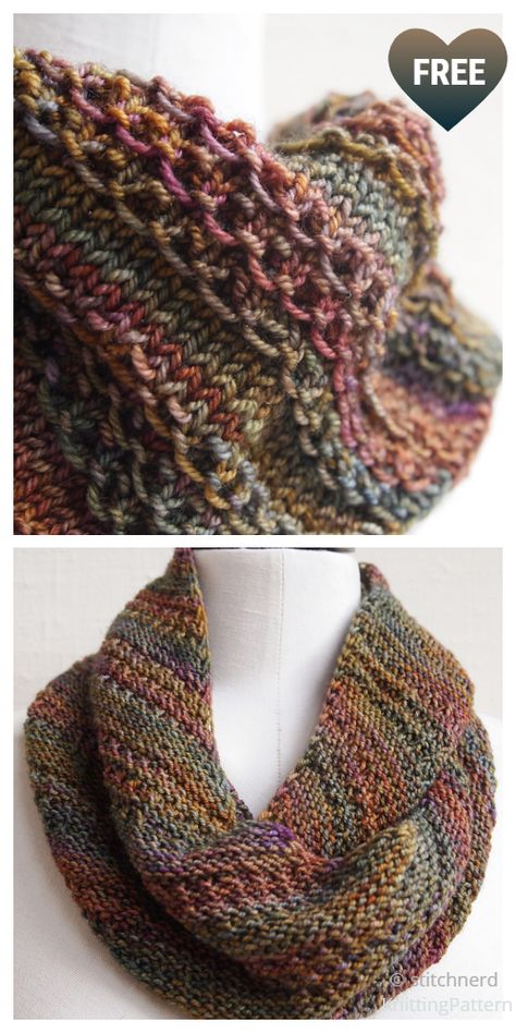 Knit That Nice Stitch Cowl Free Knitting Pattern - Knitting Pattern That Nice Stitch Free Pattern, Knit Cowl Pattern Free Easy, Knitted Cowl Patterns Free, Scarfs Knit, Easy Cowl Knitting Pattern, Knitting Scarfs, Knitted Cowls, Diy Laine, Knitted Scarfs