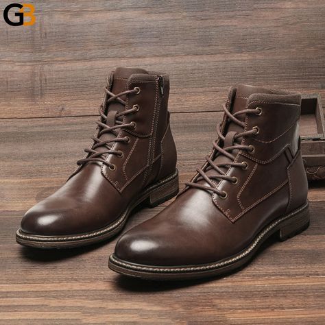 This is made for you! Men Winter Boots Fashion Comfortable Ankle Leather Boots For Men AL652 #menshoestyle #menshoes2018 #menshoesimport #menshoesaddict #menshoesph #shoesforsale #shoestore #menshoes2019 #shoestyle #menshoesstyle #menshoesshop #menshoeshop #menshoesforsale #menshoes2017 #menshoesfashions #menshoesfashion #menshoesoninstagram #menshoestore #menshoes #shoesaddict #menshoesonline Comfortable Ankle Boots, Spring Boots, Monk Strap Shoes, Mens Leather Boots, Fabric Shoes, Fashion Comfortable, Brogue Shoes, Retro Men, Elegant Shoes