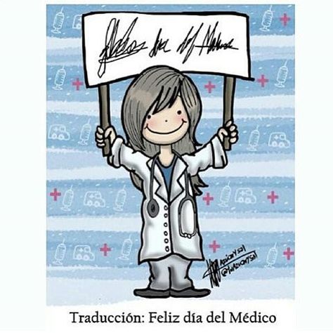 Feliz día del #médico por estos lados   Por @azucarysal  #pelaeldiente Medical Humor Doctor, Medical Slp, Dr World, Birthday Girl Quotes, Teacher Birthday Gifts, Doctors Day, Medical Humor, Birthday Quotes, Happy Quotes