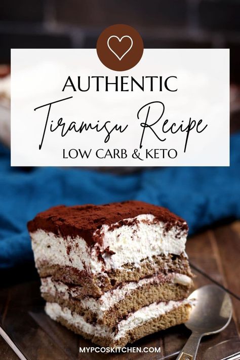 This authentic keto tiramisu recipe is gluten free and sugar free. It uses its own homemade cake sponge instead of lady fingers! Low Carb Tiramisu, Keto Tiramisu, Homemade Tiramisu, Mascarpone Filling, Ground Beef Keto Recipes, Ketogenic Desserts, Tiramisu Dessert, Low Carb Cake, Keto Sweets