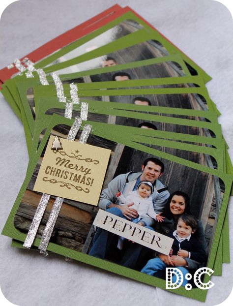 Homemade Photo Christmas Cards - probably cheaper than using printed ones and definitely more meaningful <3 Diy Christmas Photo, Family Christmas Card, Christmas Card Pictures, Handmade Christmas Cards, Digital Christmas Cards, Photo Christmas Cards, Homemade Christmas Cards, Photo Christmas, Diy Christmas Cards