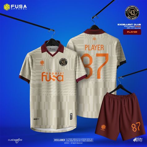 Team name : EXCELLENT CLUB Print type : FULLPRINT Material type : Dry-FIT Milano Brand : FUSA APPAREL Do you need a custom design ? Click Link in bio #jersey #mockup #mockupjersey #coreldraw #apparel #jerseymurah #jerseyfutsal #jerseybandung #jerseyfootball #design #designjersey #jasadesign #adidas #adidasjersey #nike #nikejersey #nikefootball #difusainaja #togetherisstrength #fusa #fusain #fusaapparel #fusaapparelcatalog #jerseybogor #bogorpisan #freelance Jersey Mockup, Football Shirt Designs, Sports Fonts, Sport Shirt Design, Design Jersey, Sports Jersey Design, Mens Scrubs, Soccer Kits, Nike Football