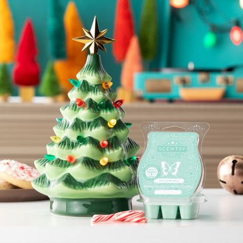 Candle Wax Warmer, Scent Warmers, Scentsy Wax Bars, Holiday Fragrance, Merry Christmas Images, Scentsy Bars, Little Christmas Trees, Electric Candle Warmers, Butter Cookie