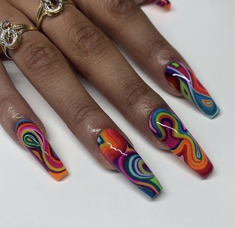 ً on Twitter: "nailedbytav… " Nail Design Glitter, Multicolored Nails, Nails Yellow, Exotic Nails, Nail Styles, Get Nails, Minimalist Nails, Dream Nails, Fire Nails