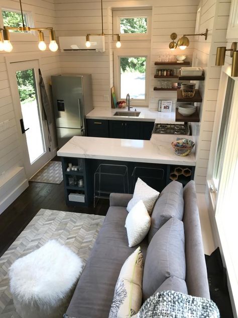 Tiny House Interior Design Ideas, Kearney Nebraska, Tiny House Furniture, Tiny House Bedroom, Tiny House Luxury, Tiny House Designs, Small Tiny House, Shed To Tiny House, Tiny House Interior Design