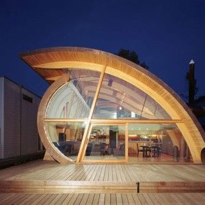 Wood Roof, Wood Architecture, Building Roof, Unique House Design, Vastu Shastra, Floating House, Organic Wood, Organic Architecture, Modern Architecture House