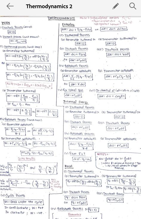 Thermodynamics Physics Formula, Best Youtube Channels For Chemistry, Thermodynamics Chemistry Short Notes, Chemical Thermodynamics Notes, Thermodynamics Chemistry Formula, Physical Chemistry Formulas, Formula Sheet Of Thermodynamics Chemistry, Class 11 Chemistry Formula Sheet, Thermodynamics Formulas