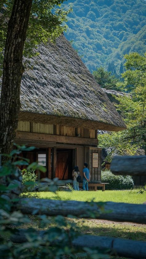 Escape to the tranquil embrace of Japanese farmhouse architecture, where rural elegance meets architectural harmony. Explore the simplicity and charm of countryside living, as each farmhouse tells a story of tradition and connection to the land. Immerse yourself in the timeless beauty of these homes, where the balance of nature and architecture creates a haven of serenity. Japanese Farmhouse, Japan Village, Gokayama, Japan Pictures, Shirakawa Go, Japanese Countryside, Japanese Village, Japan Image, Japan Picture