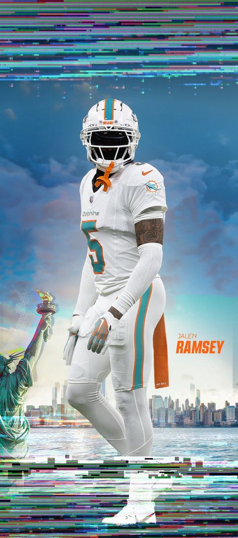 Jalen Ramsey Wallpaper, Miami Dolphins Wallpaper, Cool Football Pictures, Jalen Ramsey, Nfl Football Pictures, Nfl Football Art, Miami Dolphins Logo, Miami Dolphins Football, Dolphins Logo