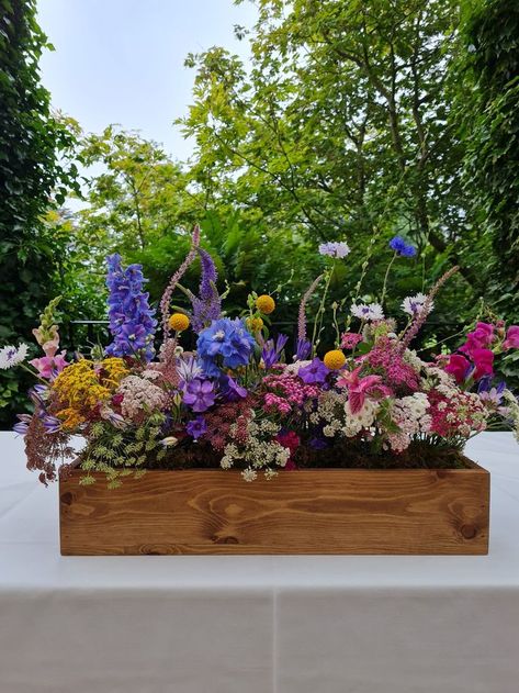 Ceremony Table, Flower Meadows, Colorful Wedding Flowers, Colourful Wedding, Flower Meadow, Top Table, Wedding Flower, Rainbow Colors, Wedding Colors