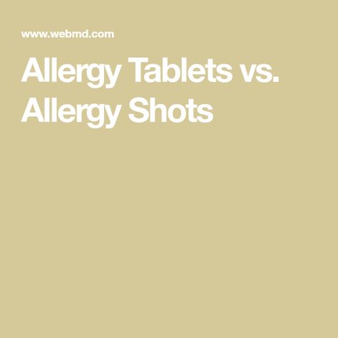 Allergy Tablets vs. Allergy Shots Allergy Shots, Smart Snacks, All About Pregnancy, Balanced Living, Parenting Guide, Living Well, Medical Advice, Fitness Beauty, Healthy Diet