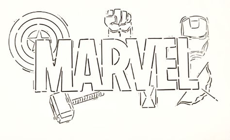 Simple Marvel Drawings Easy, Marvel Drawings Ideas, Easy Drawings Marvel, Drawing Ideas Easy Marvel, Cute Marvel Drawings, Marvel Art Ideas, Marvel Avengers Drawings Easy, How To Draw Marvel Characters, Cute Marvel Drawings Easy