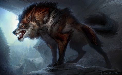 Dracula's wolf form.  Yeah, I know he's a vampire but this looks very werewolf-y to me Wolf Craft, Big Wolf, Fantasy Wolf, Werewolf Art, Dire Wolf, Wolf Wallpaper, Space Wolves, World Of Darkness, Beautiful Wolves