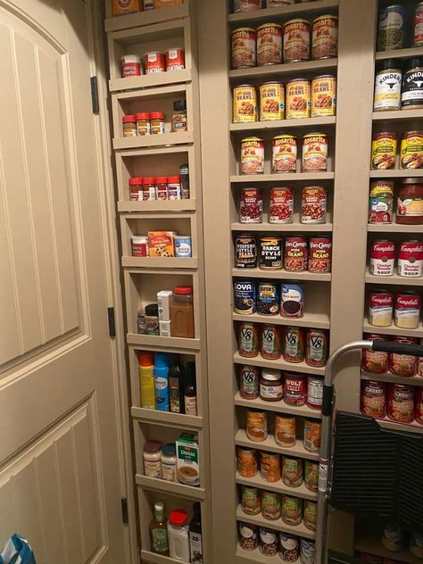 Photo by Amanda Grimes Under Stair Pantry, Stairs Pantry, Pantry Diy, Under Stairs Pantry, Kitchen Storage Organization Diy, Shelves Pantry, Pantry Redo, Under Stair, Pantry Layout