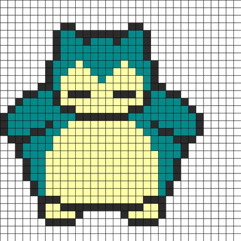 Snorlax Buildings Embroidery, Snorlax Perler, Furniture Minecraft, Minecraft Mine, Hama Beads Pokemon, Houses Minecraft, 3d Pokemon, Pokemon Cross Stitch, Modele Pixel Art