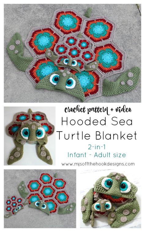 Sea Turtle Blanket, Turtle Blanket, Crochet Turtle, Off The Hook, Blanket Crochet, Yarn Projects, The Hook, Crochet Hat, Crochet For Kids