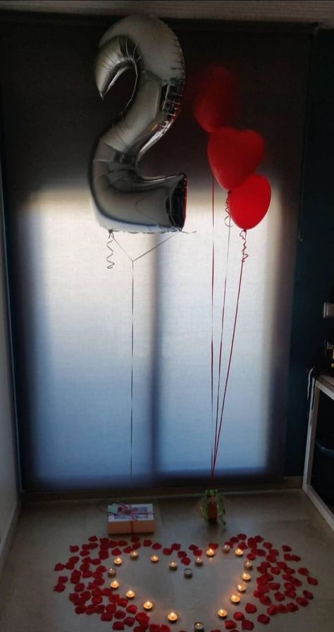 Happy Anniversary Ideas For Him, Valentines Anniversary Ideas, 2year Anniversary Ideas, Boyfriend 3 Year Anniversary Gifts, 2 Year Anniversary Decoration Ideas, 1 Year Anniversary Surprises For Him, Two Year Anniversary Ideas, 1 Year Anniversary Balloon Ideas, Diy Anniversary Decor