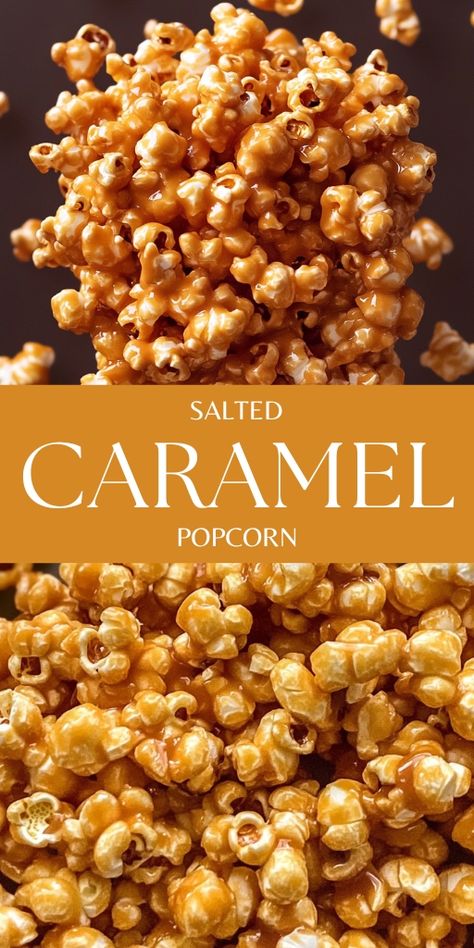 Salted Caramel Popcorn is the ultimate sweet and salty snack! 🍿🍬 Drizzled with homemade caramel and sprinkled with sea salt, this popcorn is perfect for movie nights, parties, or a delicious treat. It’s easy to make and guaranteed to satisfy any sweet tooth.

📌 Pin this recipe to whip up a batch of sweet and salty salted caramel popcorn for your next snack!
#SaltedCaramelPopcorn #SweetAndSalty #MovieNightSnacks #EasyTreats #PartySnacks #CaramelLovers Caramel Popcorn Christmas Gift, Caramel Pecan Popcorn Recipe, Caramel Popcorn Twists, Sweet N Salty Popcorn, The Best Caramel Popcorn, Candied Popcorn Easy, Popcorn Mix Sweet And Salty, Chocolate Popcorn Recipe Easy, Cheese Popcorn Recipe Homemade