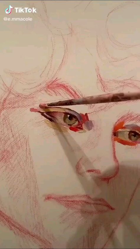 How To Draw In Canvas, Colorful Hand Painting, Painting Tips On Canvas, Art Sketches Canvas, 4 Paintings On 1 Canvas, Oil Painting With Knife, Art Inspo Painting Acrylic, How To Draw With Acrylic Paint, Self Painting Ideas