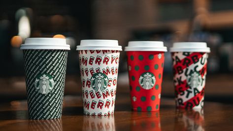 Starbucks’ 2019 Holiday Cups Are Here – SheKnows Caramel Brulee Latte, Christmas Drinks Alcohol Recipes, Starbucks Holiday Drinks, Christmas Drinks Alcohol, Holiday Cups, Starbucks Secret Menu, Starbucks Christmas, Peppermint Mocha, Reusable Cups