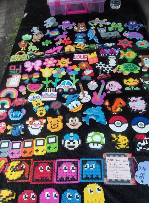 Perler Beads Perler Bead Collection, Perler Beads Ideas To Sell, Perler Bead Display Ideas, Hamer Beads Ideas, Fusible Beads Ideas, Fuze Beads Ideas Easy, Perla Beads Patterns Ideas, Harmer Beads, Fuse Bead Patterns Cute