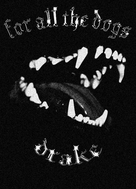 Drake Dark Aesthetic, For All The Dogs Drake Wallpaper, Drake Graphic Design, For All The Dogs Drake, Drake Painting, Drake Merch, Drake Poster, Drake Wallpaper, College Collage