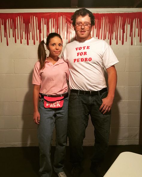 Napoleon Dynamite and Deb Halloween Costume Napoleon And Deb Costume, Napoleon Dynamite Couple Costume, Napoleon Dynamite Costume Couple, Napoleon Dynamite And Deb, Napoleon Dynamite Costume, Costume Couple, Halloween Couple, Couple Costume, Napoleon Dynamite