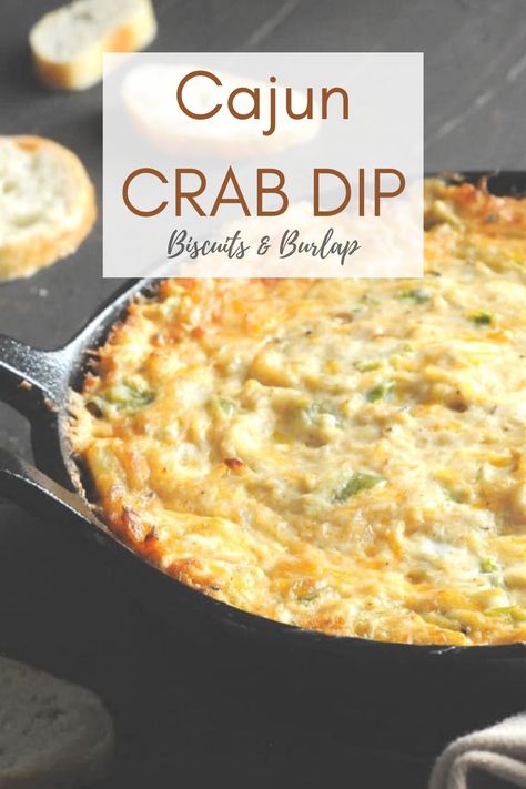 Cajun Appetizer, Cajun Crab Dip, Cajun Crab, Crab Appetizer, Baked Crab, Dips Recipes, Delicious Dips, Creole Cooking, Party Dip