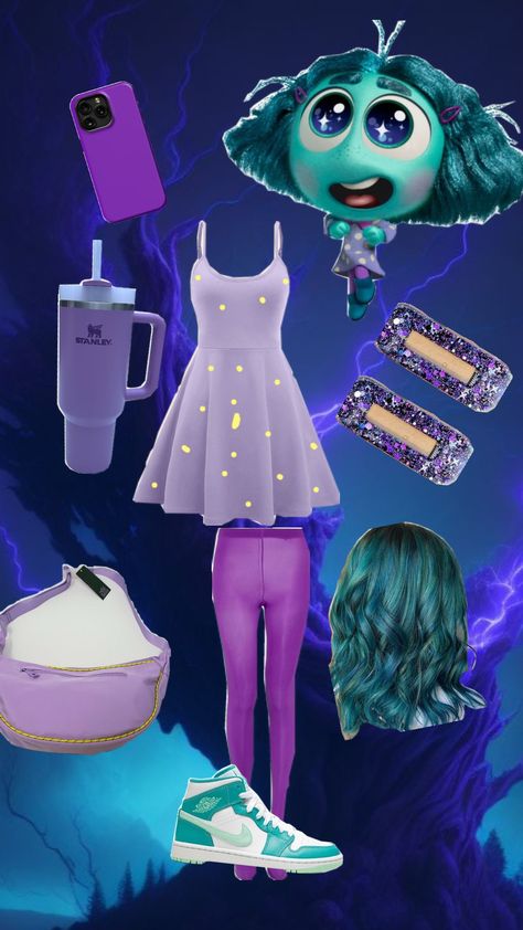 ✨ envy✨ outfits inspired by inside out 2 characters Inside Out 2 Envy Costume, Diy Envy Costume Inside Out, Envy Inside Out Costume, Envy Inside Out Outfit Ideas, Joy Inside Out Costume, Envy Costume, Envy Inside Out, School Halloween Costumes, Inside Out Costume