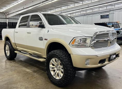 🐏Ram 1500 Laramie Longhorn🐏 2019 Ram 1500 Laramie Lifted, White Ram 1500 Lifted, Ram 1500 Laramie, Ram 1500 Leveled, 2017 Ram 1500, Ram 3500 Mega Cab Dually, Ram 2500 Flatbed, Ram Trucks, Crew Cab