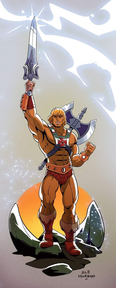 He Man And The Masters Of The Universe, Gaming Illustration, He Man Thundercats, 80s Cartoon Characters, Alexis Rhodes, Powerful Man, Cartoons 80s 90s, Cartoon Turtle, 80s Cartoon