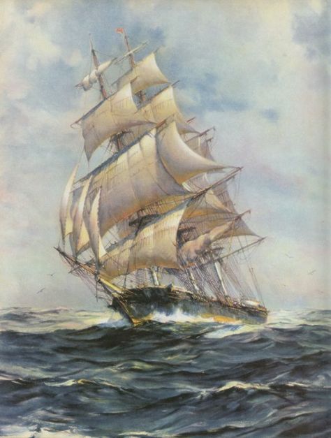 Sea Storm, Uss Constitution, Ship Drawing, Sailing Vessel, Ship Paintings, Sea Painting, Nautical Art, A Ship, Tall Ships