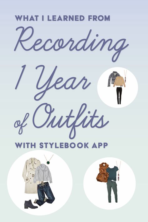 I recorded what what I wore for an entire year with Stylebook and was able to easily spot patterns in my personal style because the app automatically kept track of what I wore and how often I used certain items. Seeing hard data about my wardrobe revealed the reality of how I dress everyday, and I was able to use that knowledge to build better outfits. Here's what I learned!  #personalstyle #styleguides  #outfittrends #outfitprintable #outfittracker 365 Days Of Outfits, How To Build An Outfit, Types Of Styles Fashion, Stylebook App, Outfit Calendar, Closet App, Dress Everyday, Fashion Capsule Wardrobe, Wardrobe Planning