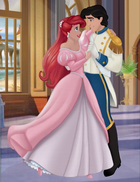 Plum Brown Hair, Gender Bent Disney, Disney Romance, Princess Dance, Little Mermaid Ariel, Disney Princess Ariel, Fairy Pictures, Belle Disney, Princess Ariel