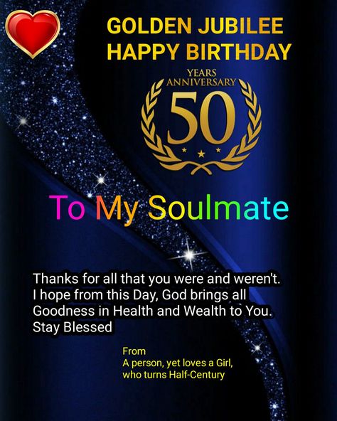 Speed Saravanan Golden Jubilee, Happy Birthday Wishes, Year Anniversary, 50th Anniversary, Birthday Wishes, Soulmate, Happy Birthday, Bring It On, Turn Ons