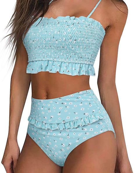 Swimsuit High Waisted, High Waisted Bathing Suits, Best Swimsuits, Cute Bathing Suits, 2 Piece Swimsuits, Swimsuits High Waisted, Cute Swimsuits, High Waist Bottoms, Swim Suit Bottoms