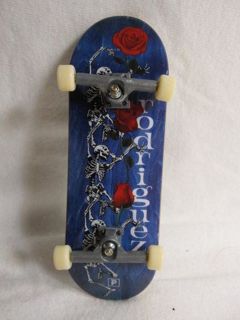 Tech+Deck+Mini+Skateboard+#20301AKS:+Paul+Rodriguez+-+Dancing+Skeletons+&+Roses Reuse Recycle Upcycle, Paul Rodriguez, Mini Skateboard, Board Game Pieces, Original Xbox, Tech Deck, Dancing Skeletons, Video Games Xbox, Antique Artwork