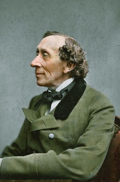 Hans Christian Andersen, Danish author and poet, 1869 - Imgur Hans Andersen, The Little Match Girl, Stieg Larsson, Hans Christian Anderson, Emperors New Clothes, Hans Christian Andersen, Writers And Poets, Book Writer, Famous Authors