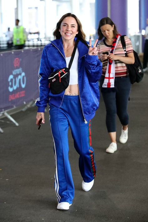 Adidas Tracksuit Outfit, 90s Tracksuit, Gucci X Adidas, Baby Spice, Geri Halliwell, Sporty Spice, Tracksuit Outfit, Celebrity Music, Adidas Tracksuit